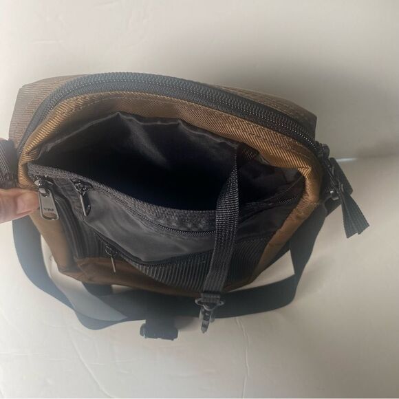 Eddie Bauer Brown Nylon Multi Compartment Crossbody Bag - Picture 8 of 14